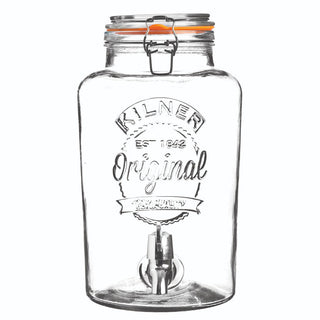 Kilner Round Storage Jar with Dispensing Tap, 8 Litre