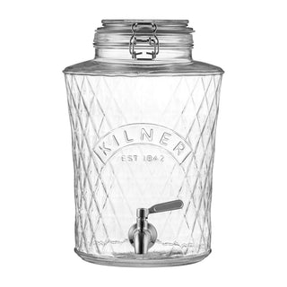 Kilner Clip Top Diamond Dispenser, 5 Litre