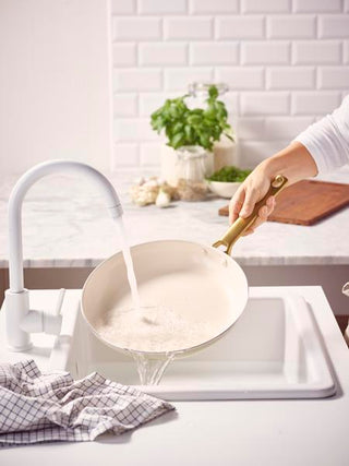 GreenPan Padova 2 Piece PFAS Free Frypan 26/30cm Cream