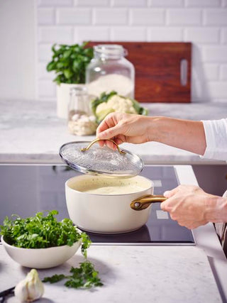 GreenPan Padova PFAS Free Saucepan 18cm/2.01L Cream