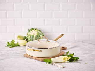 GreenPan Padova PFAS Free Saute Pan 28cm/3.6L Cream