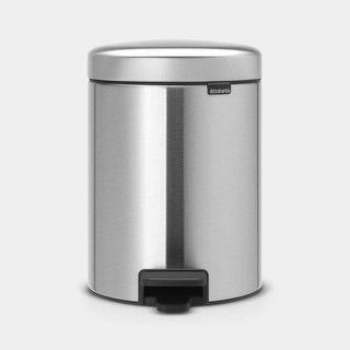 Brabantia Newicon Pedal Bin 5 Litre - Matt Steel Fingerprint Proof