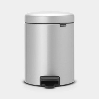 Brabantia Newicon Pedal Bin 5 Litre - Metallic Grey