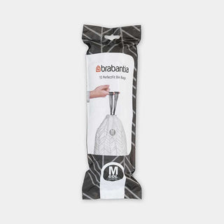 Brabantia Perfectfit Bin Bags For Bo, Code M (60 Litre), Roll With 10 Bags