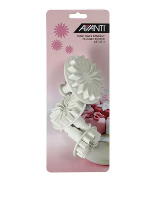 Avanti Sunflower Fondant Plunger Cutter Set - 3 Piece