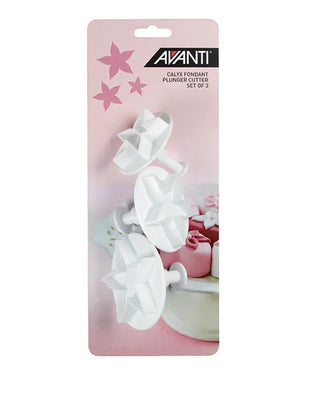 Avanti Calyx Fondant Plunger Cutter Set - 3 Piece