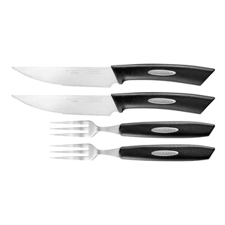 Scanpan Classic Texas Steak Knife & Fork 4 Piece Set