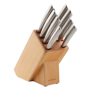 Scanpan Classic Steel 9 Piece Knife Block Set