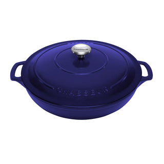 Chasseur Round Cast Iron Non-stick Azure Casserole 30cm/2.5l