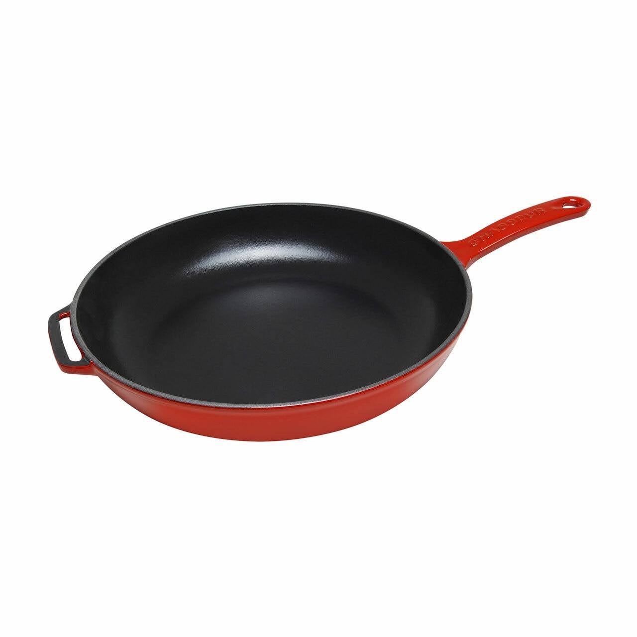 Chasseur Fry Pan with Cast Handle 28cm Federation Red