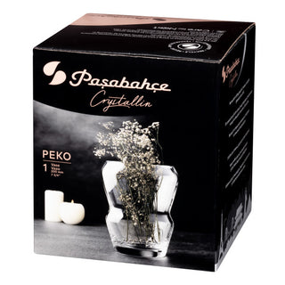 Pasabahce Peko Glass Handmade Vase 20cm