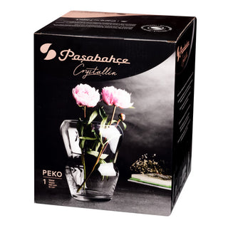Pasabahce Peko Glass Handmade Vase 26cm