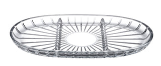 Pasabahce Elegant Divided Oval Plate 28x16.5cm