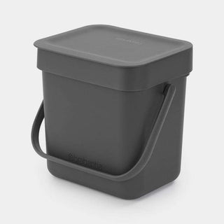 Brabantia Sort & Go Waste Bin 3 Litre - Grey