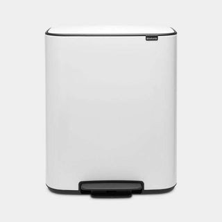 Brabantia Bo Pedal Bin 60 Litre - White