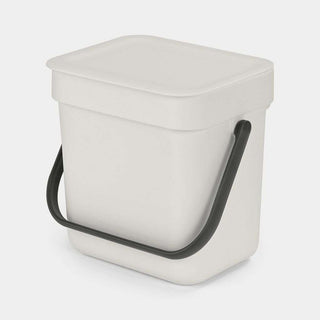 Brabantia Sort & Go Waste Bin 3 Litre - Light Grey