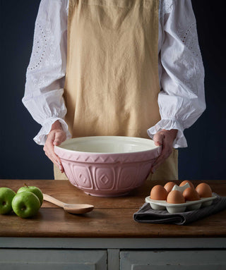 Mason Cash Powder Pink Colour Mixing Bowl, 29cm/4 Litre