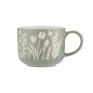 Mason Cash In the Meadow Green Tulip Mug, 400ml