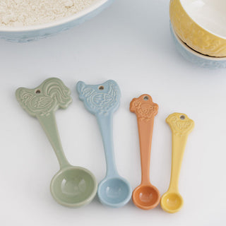 Mason Cash Home To Roost Set of 4 Measuring Spoons