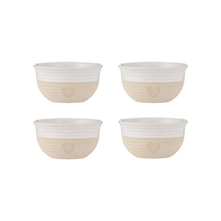 Mason Cash Rustic Charm Set of 4 Mini Bowls, 9.5 x 5cm / 150cm