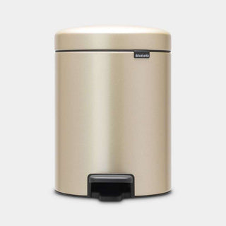 Brabantia Newicon Pedal Bin 5 Litre - Metallic Gold