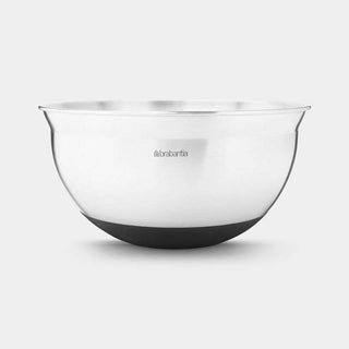 Brabantia Mixing Bowl 1.6 Litre - Matt Steel / Black