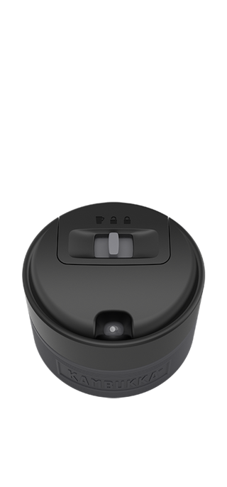 Kambukka Etna Grip 3-in-1 Snapclean® 500ml Travel Mug Black Steel