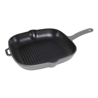 Chasseur Square Cast Iron Non-stick Celestial Grey Grill 25cm