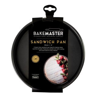 Bakemaster Loose Base Rnd Sandwich Pan 20Ø x 3.5cm - Non-stick