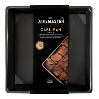 Bakemaster Loose Base Sq Deep Cake Pan 25 x 25 x 8cm - Non-stick