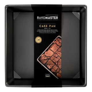 Bakemaster Loose Base Sq Deep Cake Pan 30 x 30 x 9cm - Non-stick