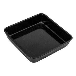 Bakemaster Professional Vitreous Enamel Non-Stick Square Baking Pan, 24 X 24 X 5Cm