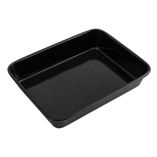 Bakemaster Professional Vitreous Enamel Roasting Pan 28 x 21.5 x 5cm - Non-stick