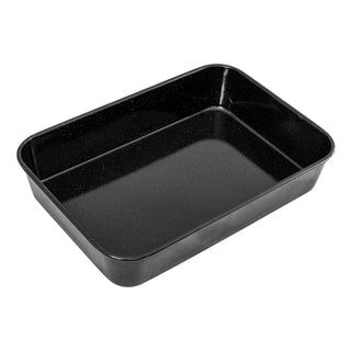 Bakemaster Professional Vitreous Enamel Roasting Pan 40 x 28 x 8cm - Non-stick
