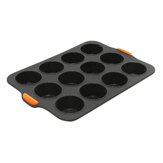 Bakemaster Silicone 12 Cup Muffin Pan, 35.5 X 24.5Cm (6.5 X 3.5Cm)