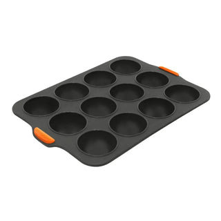 Bakemaster Silicone 12 Cup Dome Tray, 35.5 X 24.5Cm (6.5 X 3.5Cm)