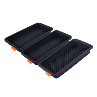 BAKEMASTER SET OF THREE DIVIDER TRAYS - 28 X 13 X 3.6CM