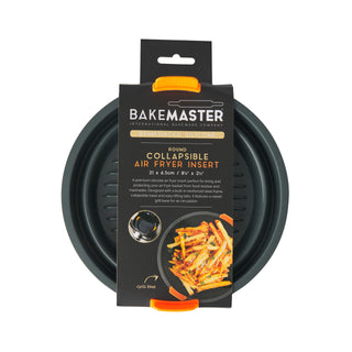 Bakemaster Silicone Collapsible Round Air Fryer Insert 21 x 6.5cm