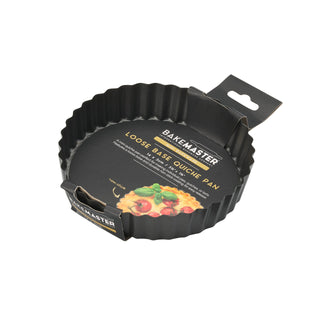 Bakemaster Loose Base Quiche Pan 14 x 3cm - Non-stick