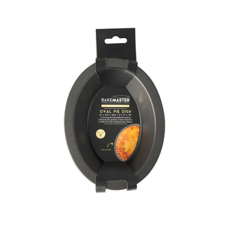 Bakemaster Oval Pie Dish Set of 4 16 x 12.5 x 3cm - Non-stick