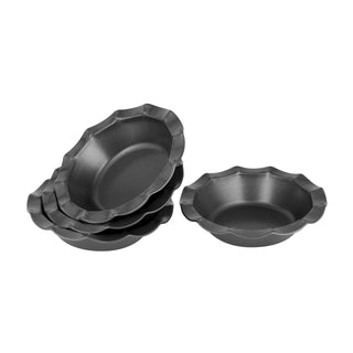 Bakemaster Fluted Pie Dish Set of 4 13 x 3cm - Non-stick