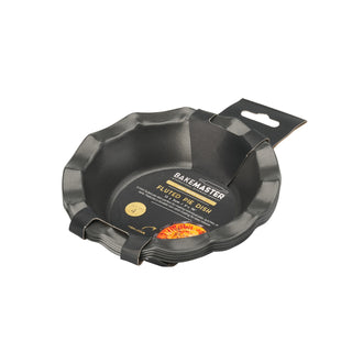 Bakemaster Fluted Pie Dish Set of 4 13 x 3cm - Non-stick