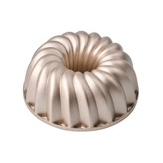 Bakemaster Classic Fluted Ring Cake Pan 23.7 x 23.7 x 9.8cm - Champagne