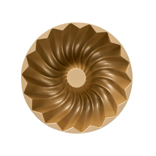 Bakemaster Classic Fluted Ring Cake Pan 23.7 x 23.7 x 9.8cm - Champagne