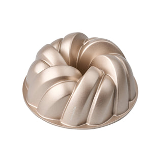 Bakemaster Braided Fluted Ring Cake Pan 24 x 24 x 9.8cm - Champagne