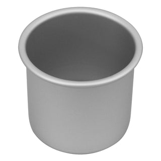 Bakemaster Silver Anodised Round Deep Cake Pan 10 x 10cm