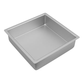 Bakemaster Silver Anodised Square Cake Pan 25 x 7.5cm