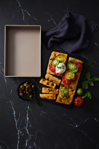 Stanley Rogers Ceramabake Folded Edge Roasting Dish 33x23x5.5cm