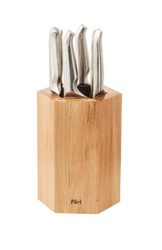 Furi Magnetic Hexagonal Knife Block Set 7 Piece