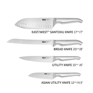 Furi Stone Knife Block Snow Terrazzo Set 5 Piece